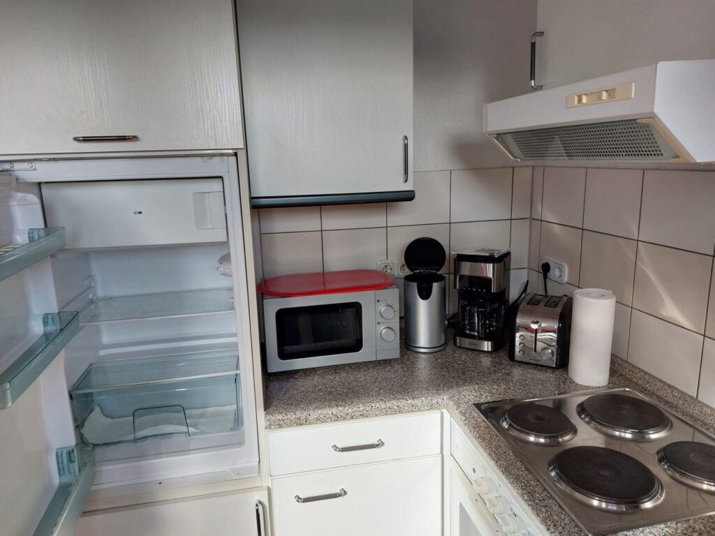 Eine Unterkunft in Lüneburg Umland mit ordentlicher Küche für bis zu zwei Personen.